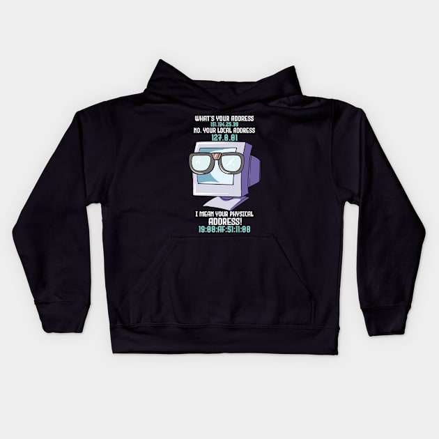 Funny Computer Engineer Sysadmin Design Kids Hoodie by dilger